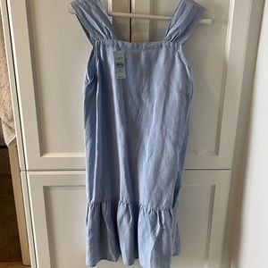 NWT blue linen Loft dress